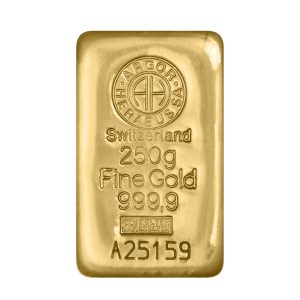 250 Gramm Goldbarren