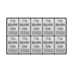 10 x 10g Tafelbarren Valcambi "CombiBar"