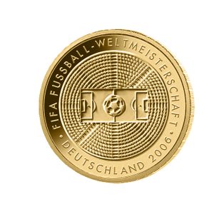 100€ Goldmünze 2005 Fußball WM 2006