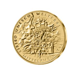 100€ Goldmünze 2015 Oberes Mittelrhein Tal